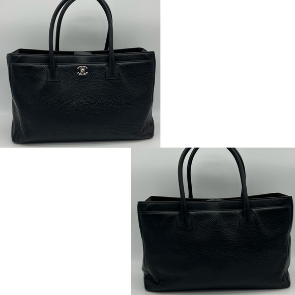 Authentic Chanel Black Calfskin leather Excutive Cerf Tote - Picture 3 of 16